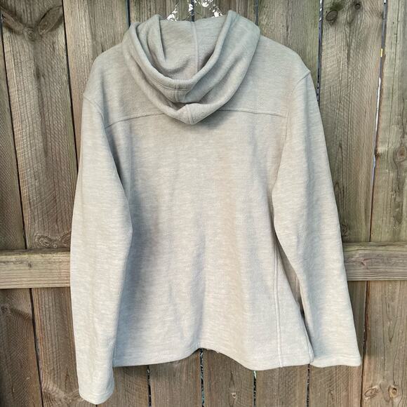 Colosseum Wisconsin Fleece Full Zip Jacket Long Sleeves Pockets Gray L Badgers - Picture 2 of 10